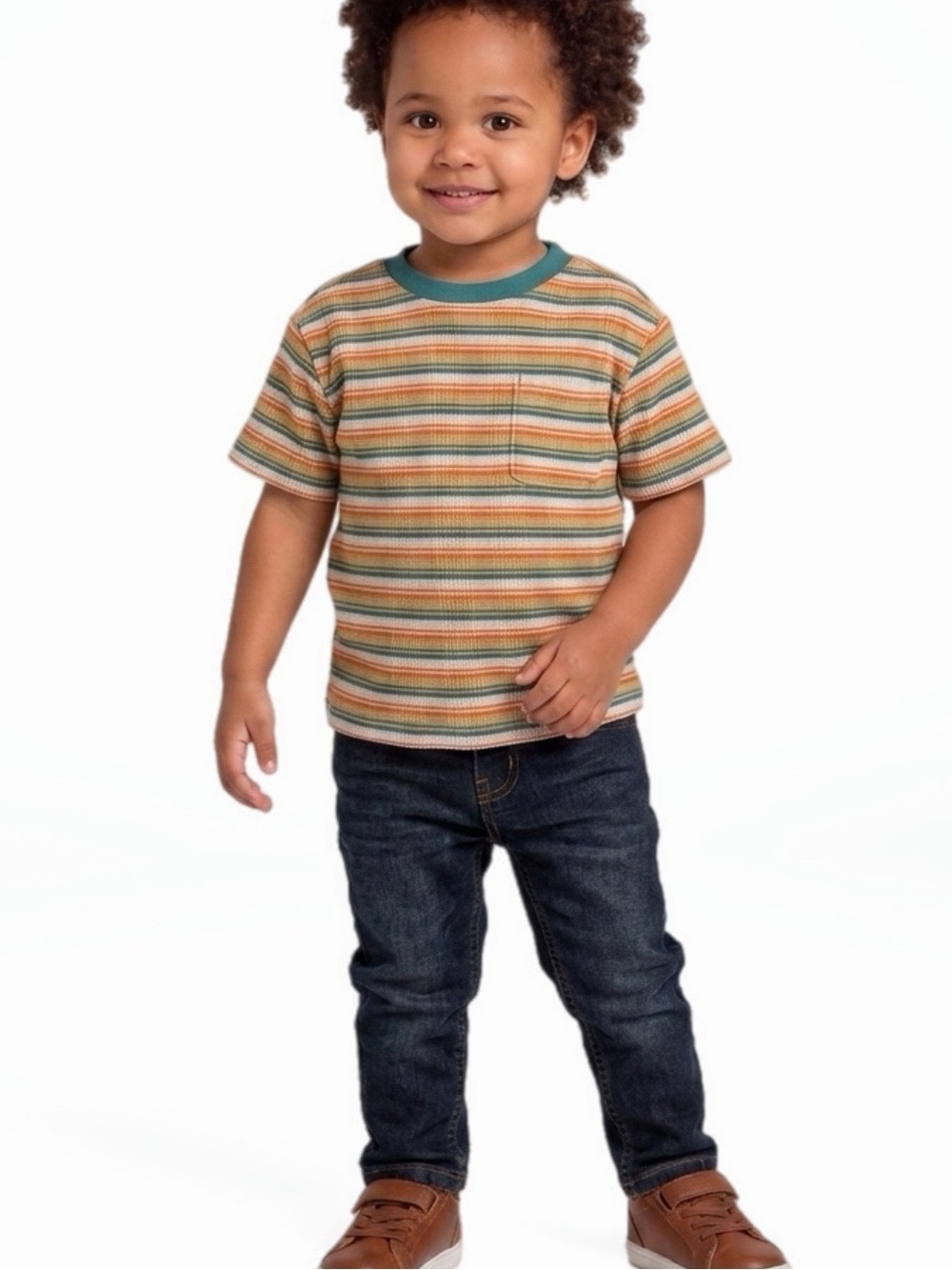 Old Navy NWOT Woven Striped Pocket Tee 4T